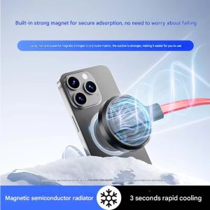AI Smart Liquid Soğutmalı Telefon Soğutucu – Manyetik Hızlı Soğutma, 36W Güç, -16°C’ye Kadar Soğutma, Oyun İçin Mobil Soğutma Cihazı